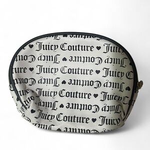 Authentic Juicy Couture Black and White Makeup Pouch, Purse Pouch